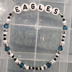 Custom Philadelphia Eagles NFL Beaded Bracelet
